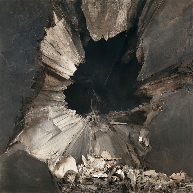 Jay DeFeo style, Midjourney V8.2, render 2 of 4
