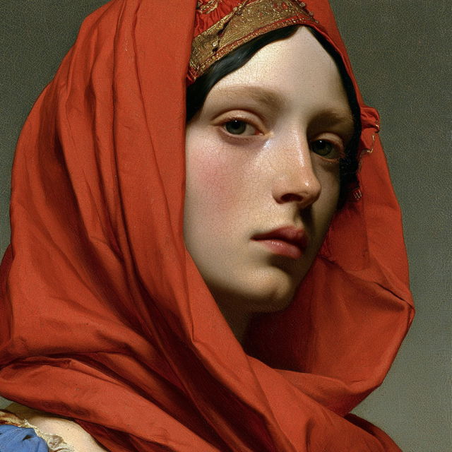 Jean Auguste Dominique Ingres style, Midjourney V8.2, render 2 of 4