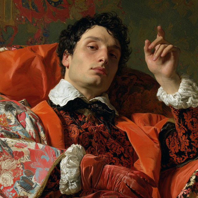Jean Auguste Dominique Ingres style, Midjourney V8.2, render 3 of 4