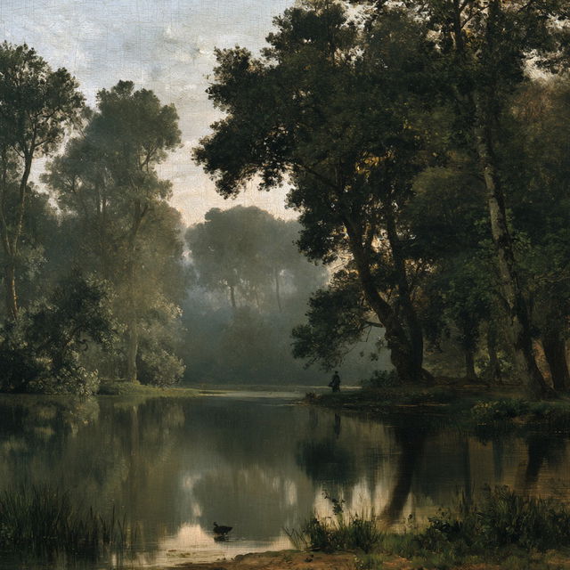Jean-Baptiste Corot style, Midjourney V8.2, render 1 of 4