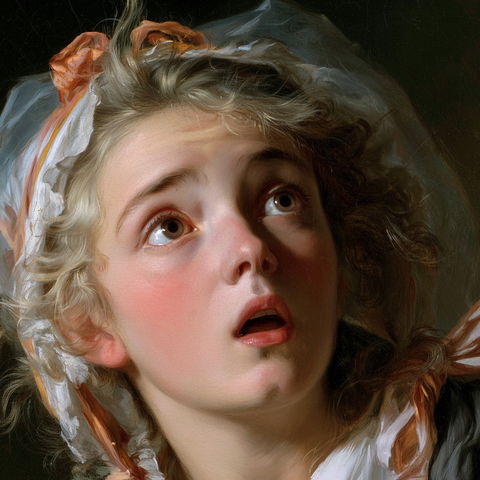 Jean-Baptiste Greuze style (Painters), Midjourney V8.2