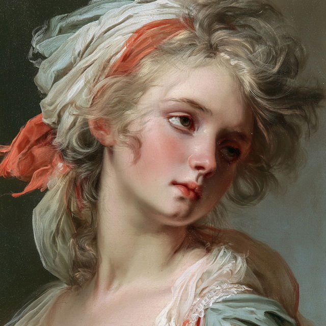 Jean-Baptiste Greuze style, Midjourney V8.2, render 4 of 4