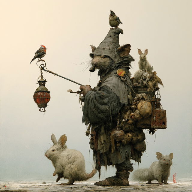 Jean-Baptiste Monge style, Midjourney V8.2, render 2 of 4