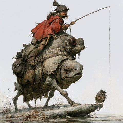Jean-Baptiste Monge style (Illustrators), Midjourney V8.2