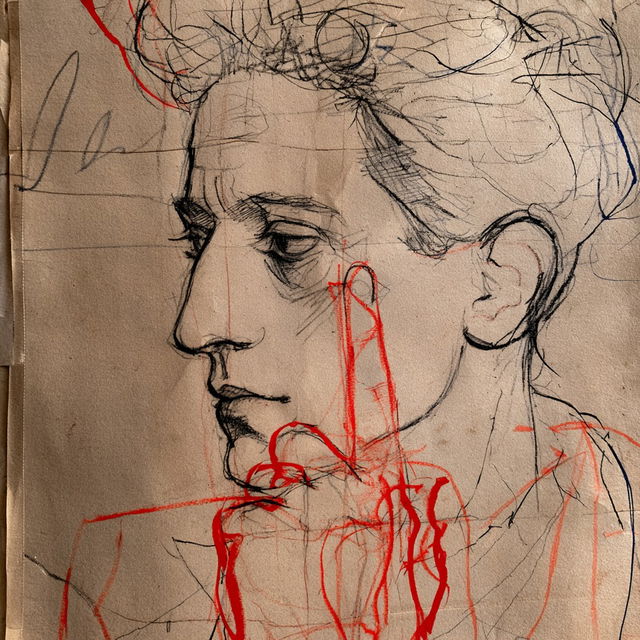 Jean Cocteau style, Midjourney V8.2, render 1 of 4