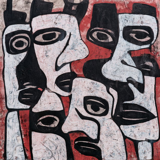Jean Dubuffet style, Midjourney V8.2, render 2 of 4