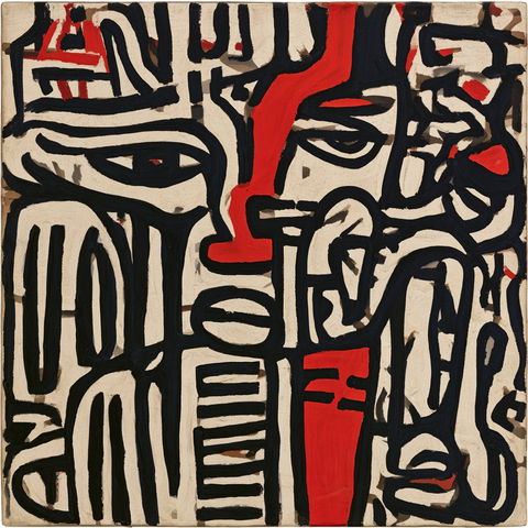 Jean Dubuffet style (Painters), Midjourney V8.2