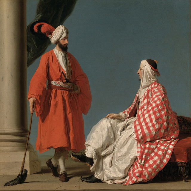 Jean-Etienne Liotard style, Midjourney V8.2, render 4 of 4