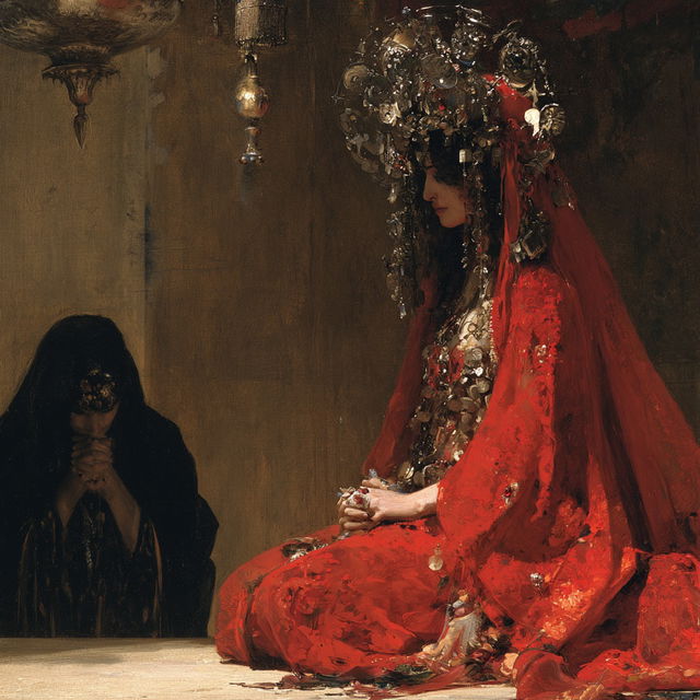 Jean-Joseph Benjamin-Constant style, Midjourney V8.2, render 2 of 4