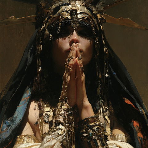 Jean-Joseph Benjamin-Constant style (Painters), Midjourney V8.2