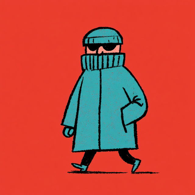 Jean Jullien style, Midjourney V8.2, render 2 of 4