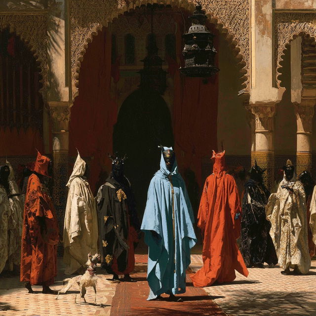 Jean-Leon Gerome style, Midjourney V8.2, render 3 of 4
