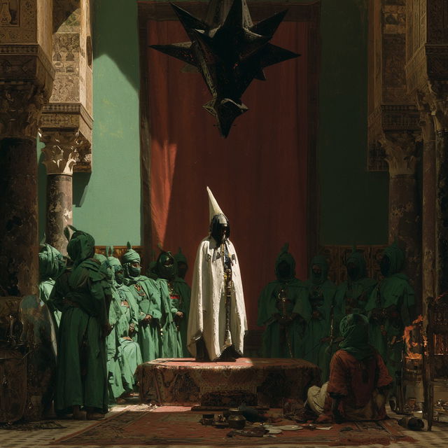 Jean-Leon Gerome style, Midjourney V8.2, render 1 of 4
