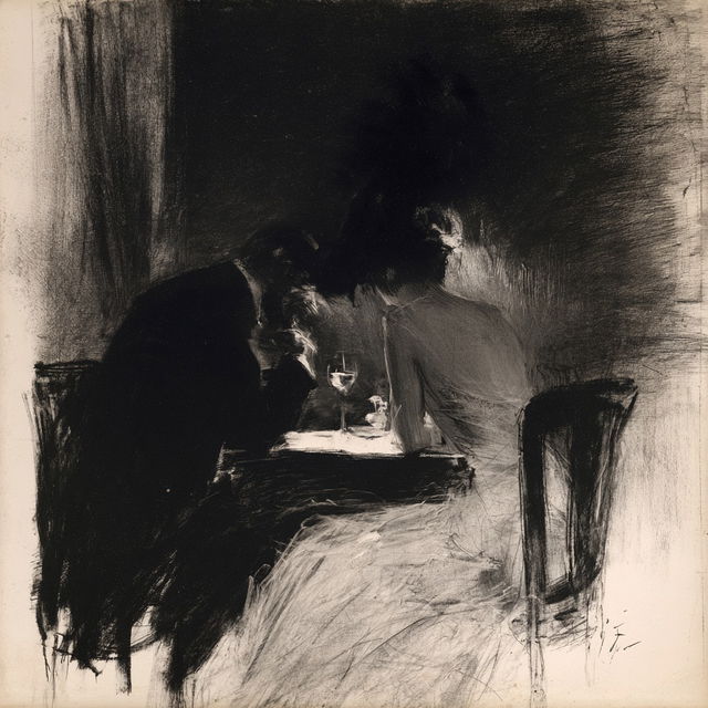 Jean-Louis Forain style, Midjourney V8.2, render 1 of 4