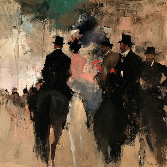 Jean-Louis Forain style, Midjourney V8.2, render 4 of 4