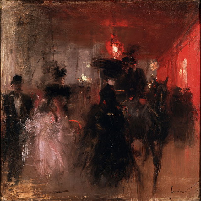 Jean-Louis Forain style, Midjourney V8.2, render 3 of 4