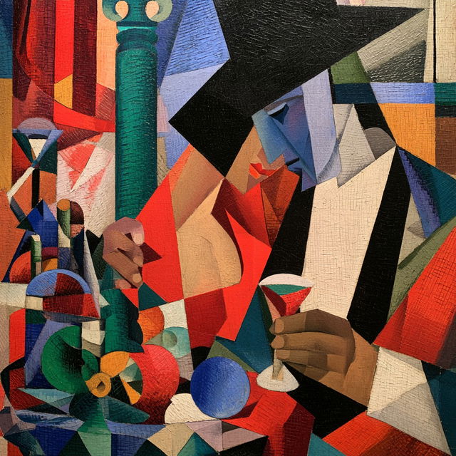 Jean Metzinger style, Midjourney V8.2, render 2 of 4