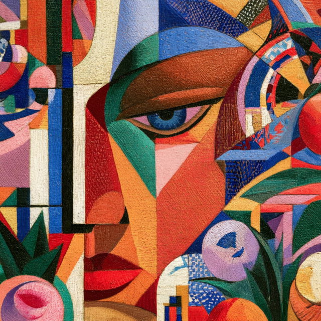Jean Metzinger style, Midjourney V8.2, render 1 of 4