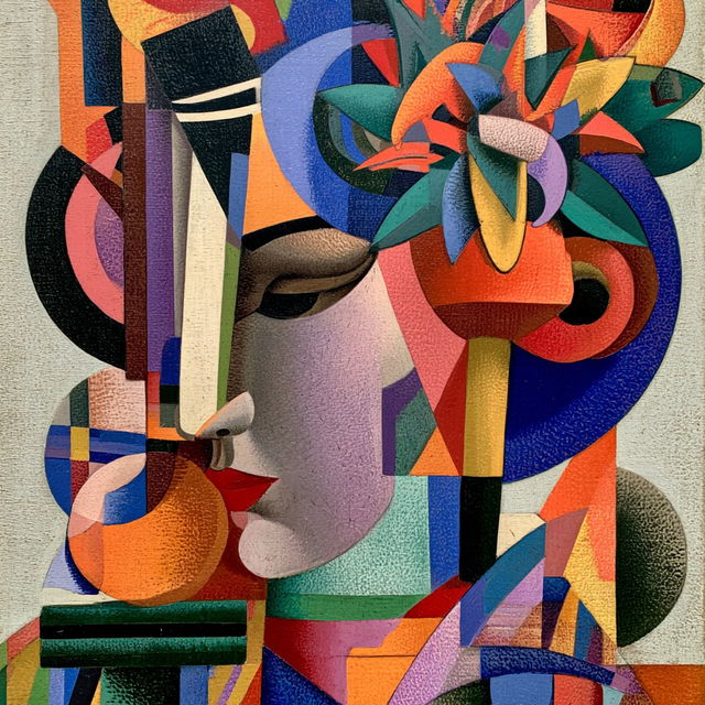 Jean Metzinger style, Midjourney V8.2, render 4 of 4