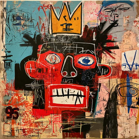 Jean-Michel Basquiat style (Painters), Midjourney V8.2