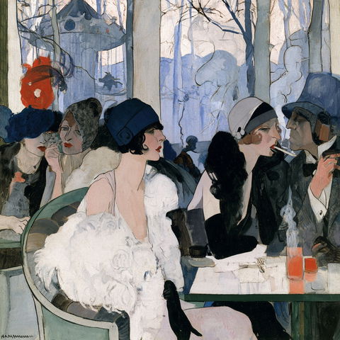 Jeanne Mammen style (Painters), Midjourney V8.2