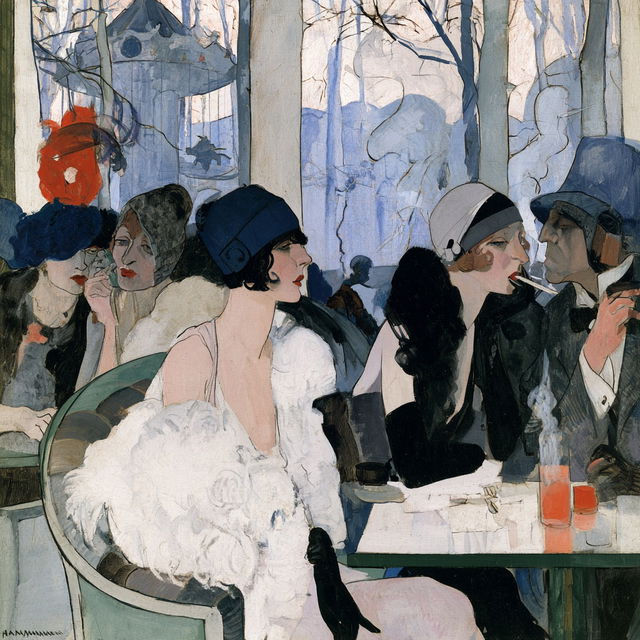 Jeanne Mammen style, Midjourney V8.2, render 1 of 4