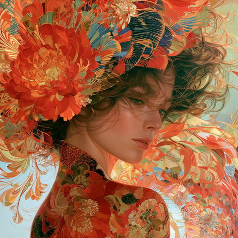 Jeannette Guichard-Bunel style (Painters), Midjourney V8.2