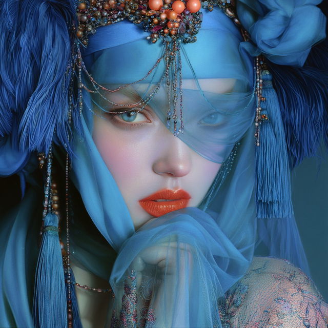 Jeannette Guichard-Bunel style, Midjourney V8.2, render 3 of 4