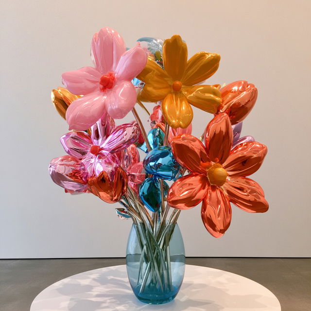 Jeff Koons style, Midjourney V8.2, render 3 of 4