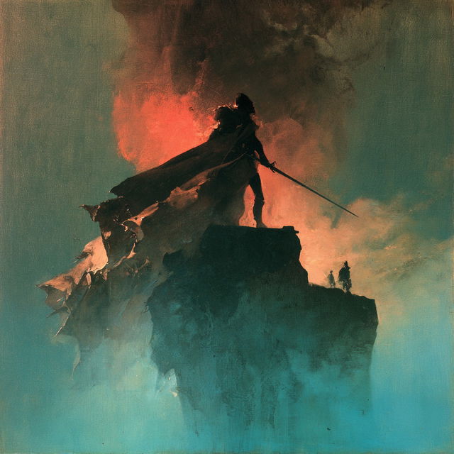 Jeffrey Catherine Jones style, Midjourney V8.2, render 2 of 4