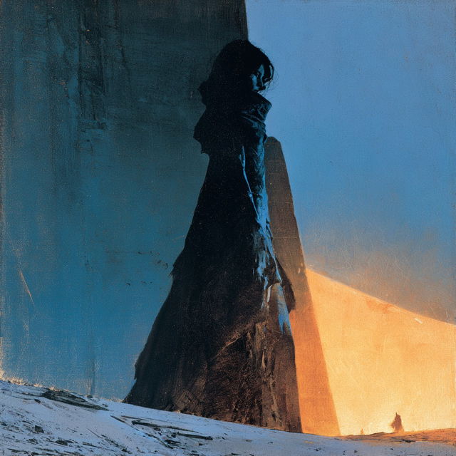 Jeffrey Catherine Jones style, Midjourney V8.2, render 3 of 4
