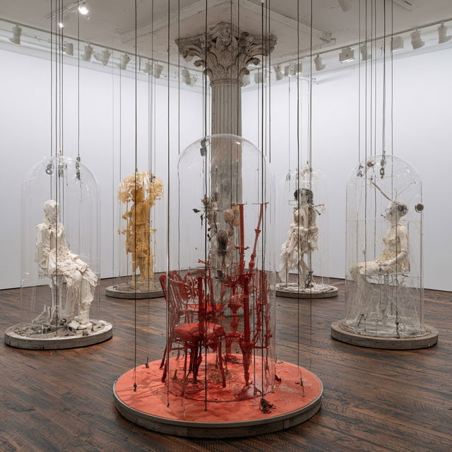Jennifer Rubell style, Midjourney V8.2, render 2 of 4