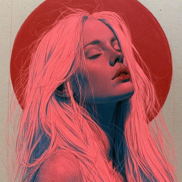 Jenny Frison style, Midjourney V8.2, render 1 of 4