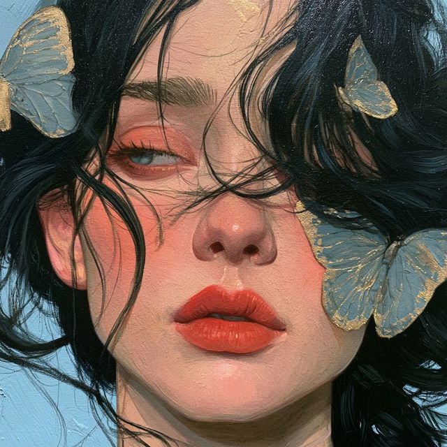 Jenny Frison style, Midjourney V8.2, render 3 of 4