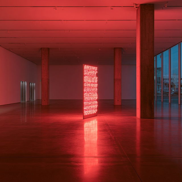 Jenny Holzer style, Midjourney V8.2, render 2 of 4