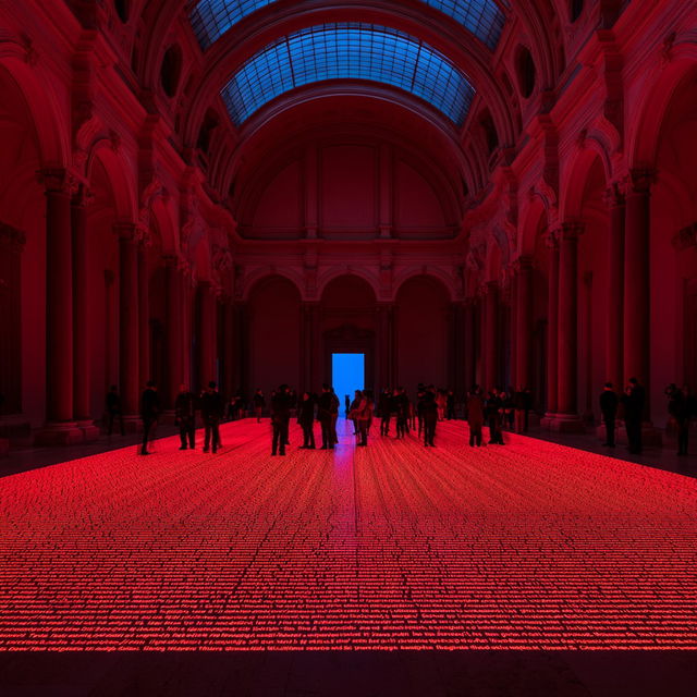 Jenny Holzer style, Midjourney V8.2, render 4 of 4