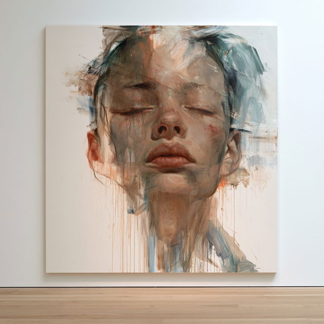 Jenny Saville style, Midjourney V8.2, render 4 of 4