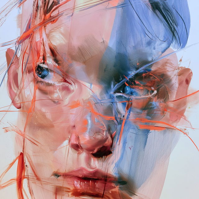 Jenny Saville style, Midjourney V8.2, render 3 of 4