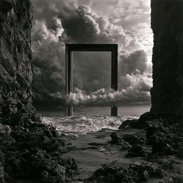Jerry N. Uelsmann style, Midjourney V8.2, render 2 of 4