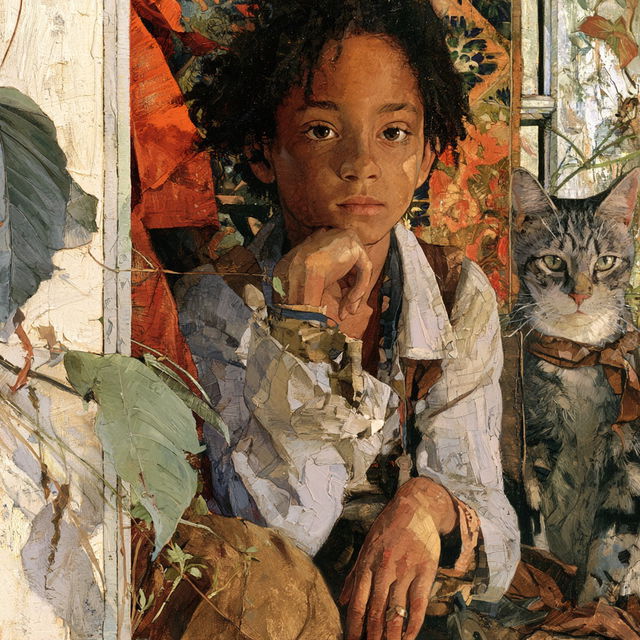 Jerry Pinkney style, Midjourney V8.2, render 2 of 4