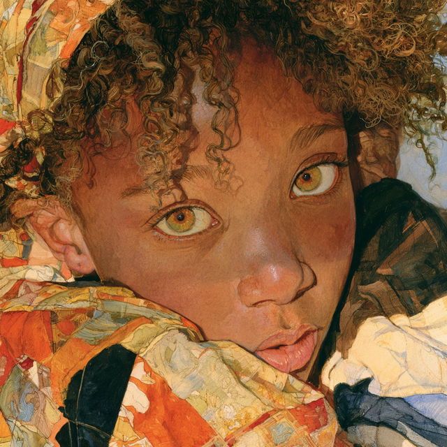Jerry Pinkney style, Midjourney V8.2, render 1 of 4