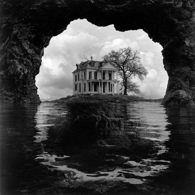 Jerry Uelsmann style, Midjourney V8.2, render 2 of 4