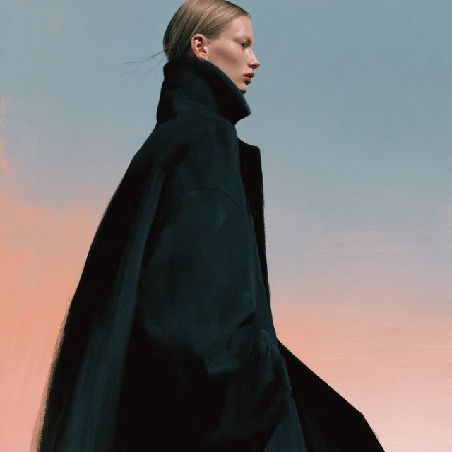Jil Sander style, Midjourney V8.2, render 3 of 4