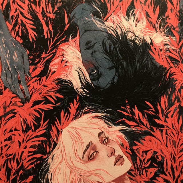 Jillian Tamaki style, Midjourney V8.2, render 1 of 4