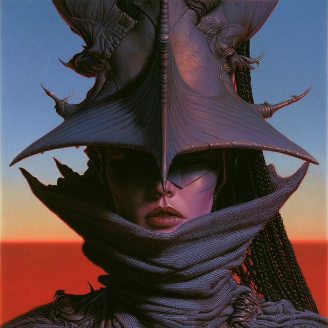 Jim Burns style, Midjourney V8.2, render 2 of 4