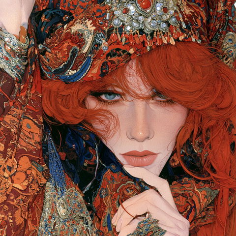 Jim Fitzpatrick style (Painters), Midjourney V8.2