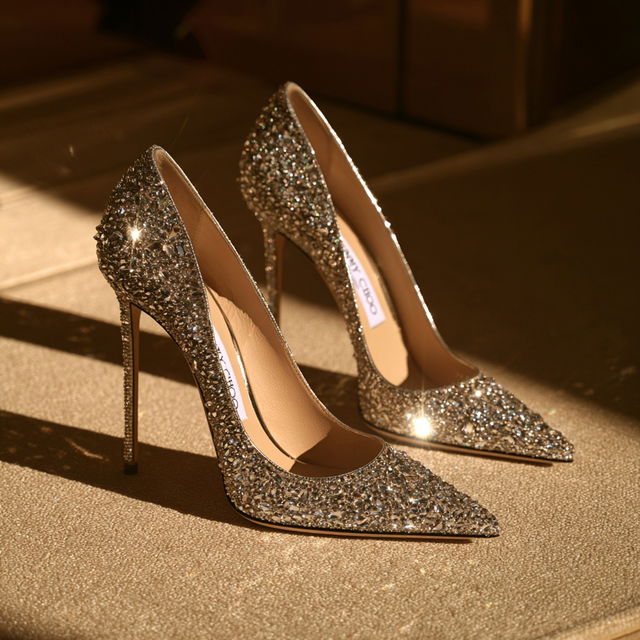 Jimmy Choo style, Midjourney V8.2, render 2 of 4