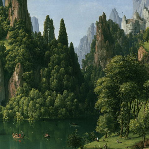 Joachim Patinir style (Painters), Midjourney V8.2