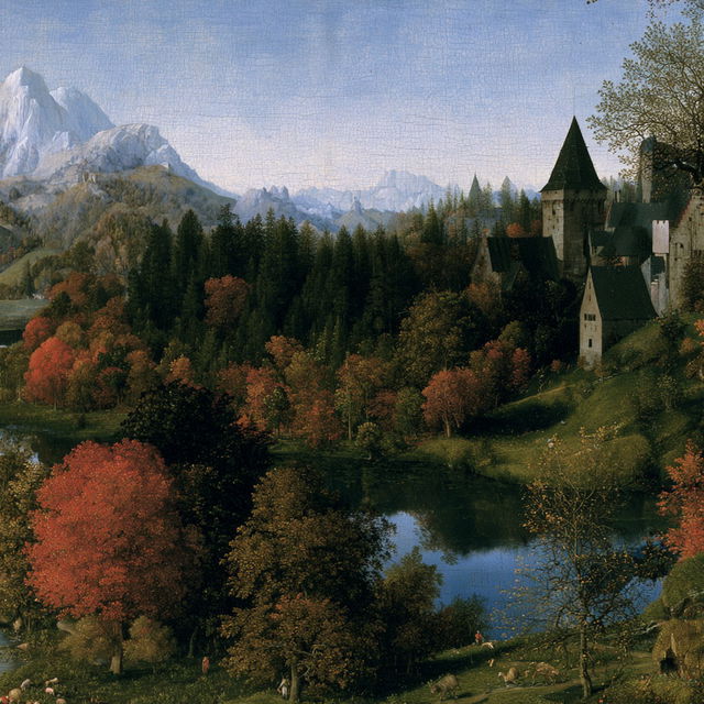 Joachim Patinir style, Midjourney V8.2, render 4 of 4