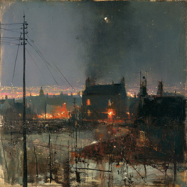 Joan Eardley style, Midjourney V8.2, render 4 of 4